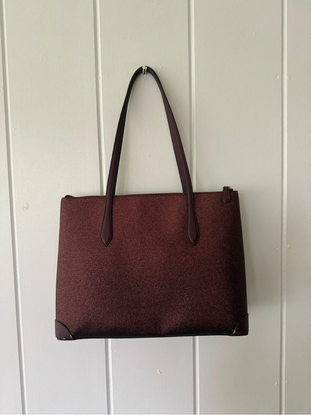 Kate Spade New York Shimmery Large Tote in Deep Nova